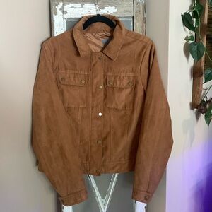 Reitmans Large Faux Suede Jacket